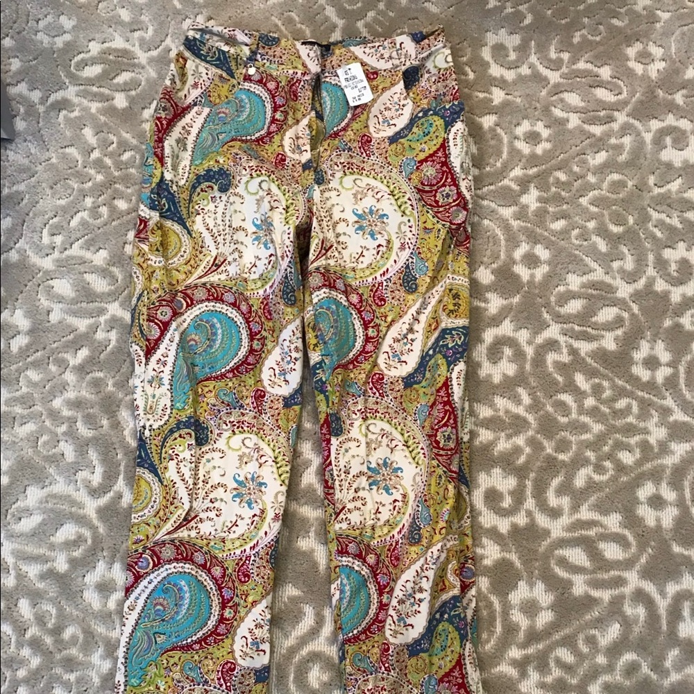 NWT Fun Paisley Pants!